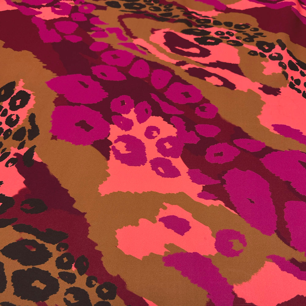 Tissu Satin, Polyester - Animalier, Brama