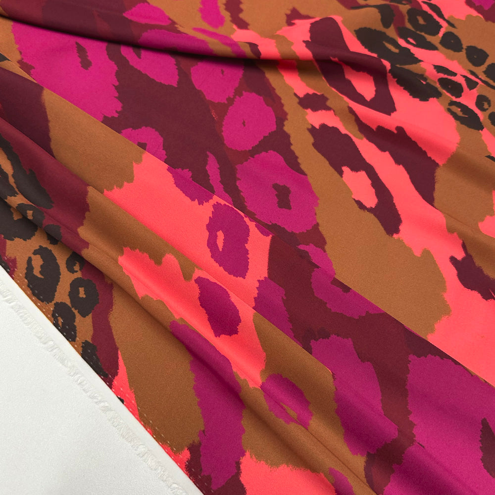 Tissu Satin, Polyester - Animalier, Brama