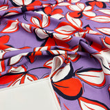 Tissu Satin Coton Stretch - Floral, Lilivio