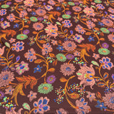 Tissu Satin, Polyester - Floral, Anemone
