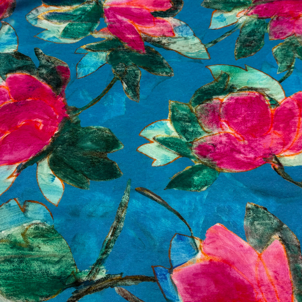 Tissu Satin, Viscose - Verza