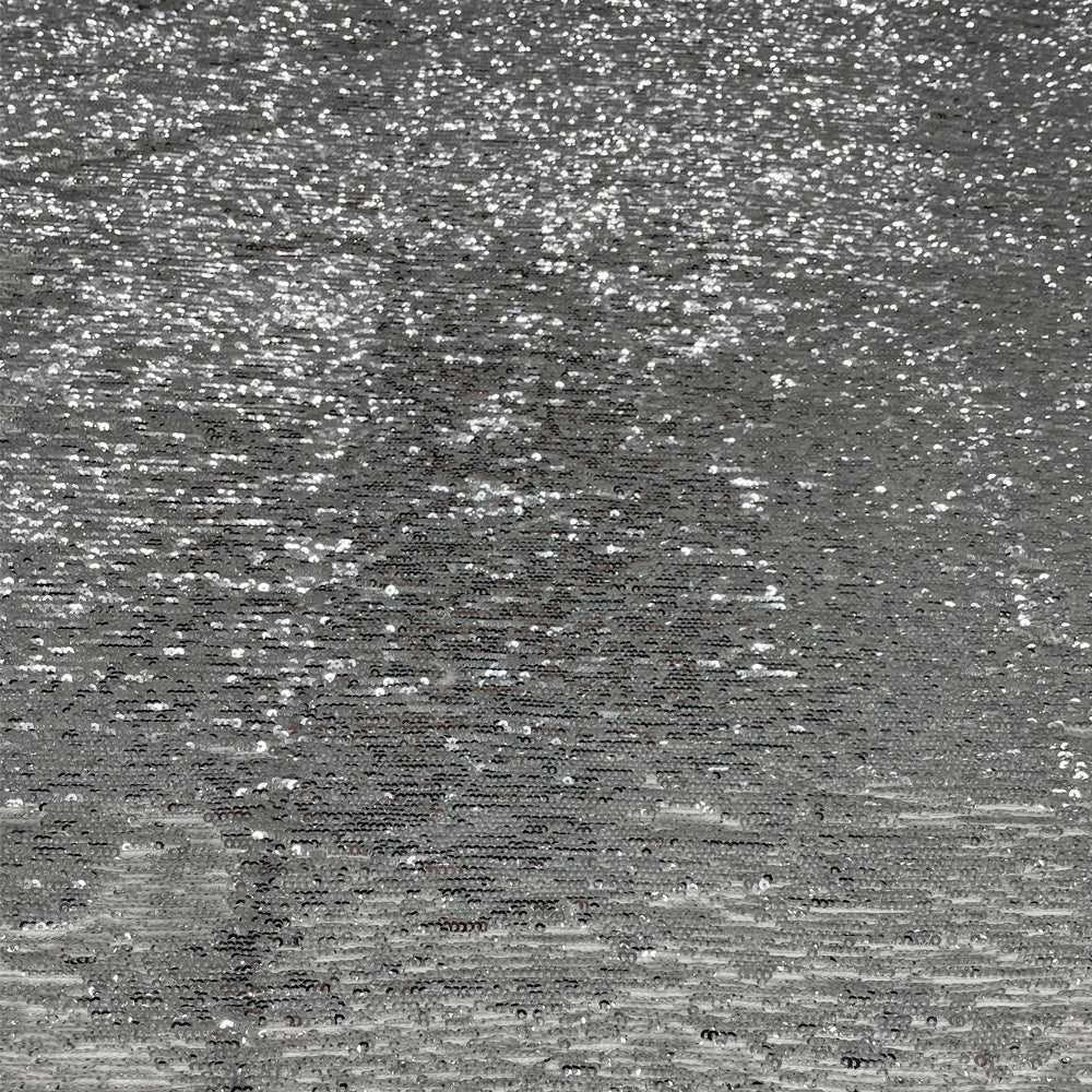 Tissu Satin Brodé, Paillettes - Gris, Marilyn