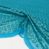 Tissu Tulle Brodé, Paillettes - Bleu, Vera