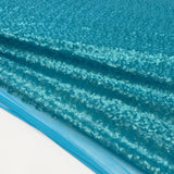 Tissu Tulle Brodé, Paillettes - Bleu, Vera