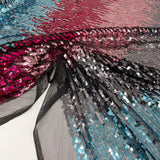 Tissu Tulle Brodé, Paillettes - Dégradé, Aretha