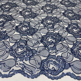 Tissu Tulle Brodé, Paillettes - Floral, Isabella