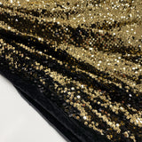 Tissu Velours Brodé, Paillettes - Overlap 2 coloris, Tina