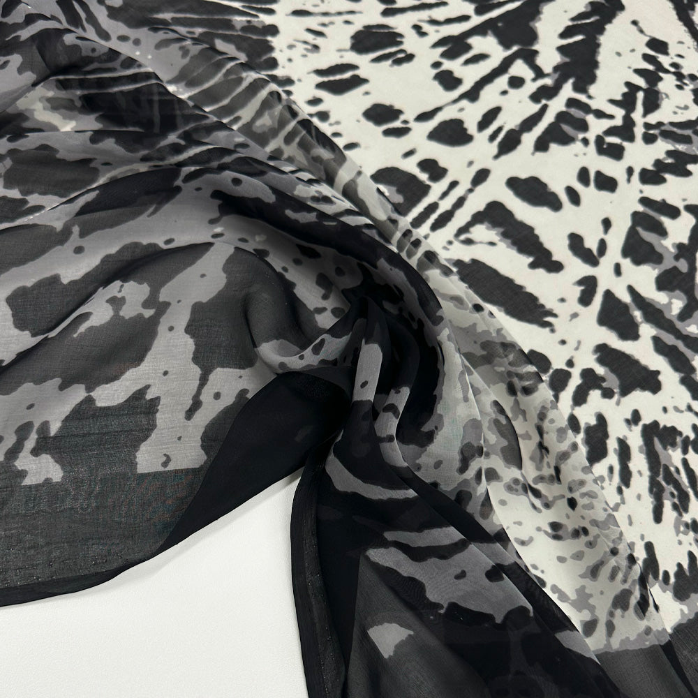 Panneau Carré Mousseline, Soie - Tigrella