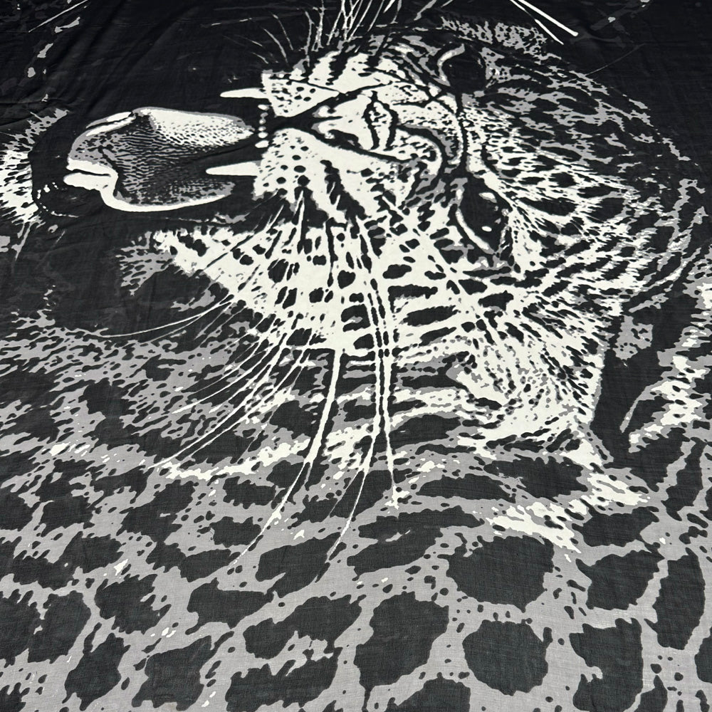 Panneau Carré Mousseline, Soie - Tigrella