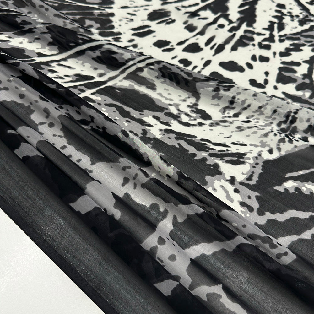 Panneau Carré Mousseline, Soie - Tigrella