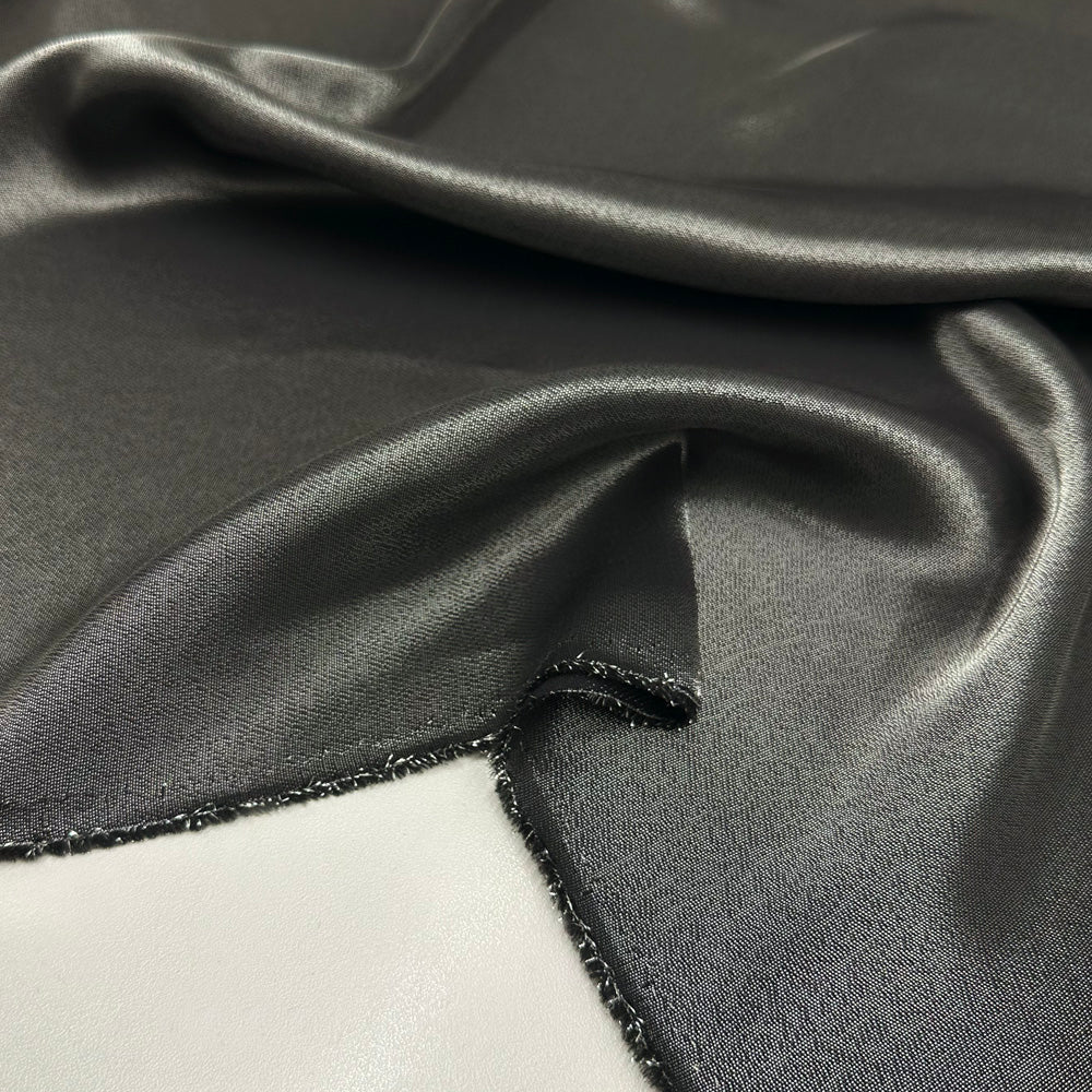 Tissu Twill Jacquard, Soie - Argent Metallisé, Chromaia