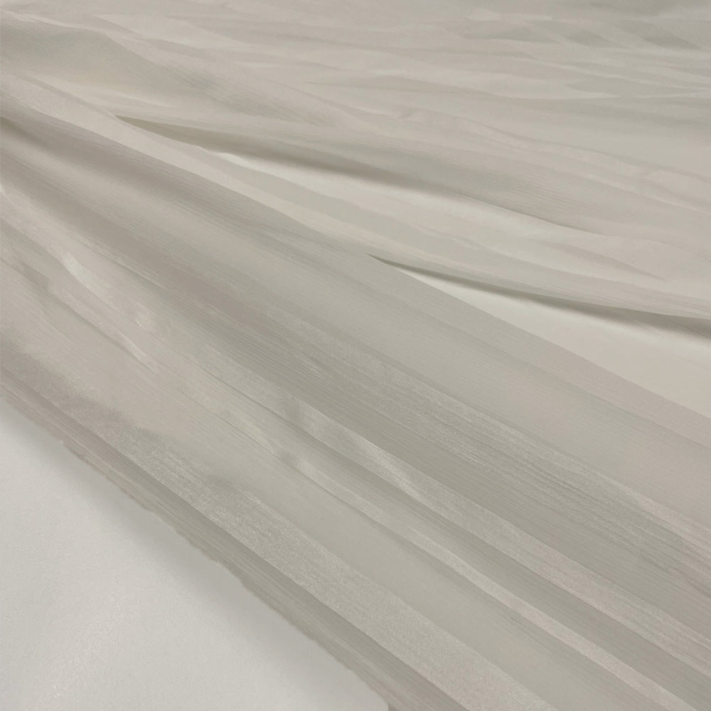 Tissu Crêpe Georgette, Soie - Rayé, Ottima