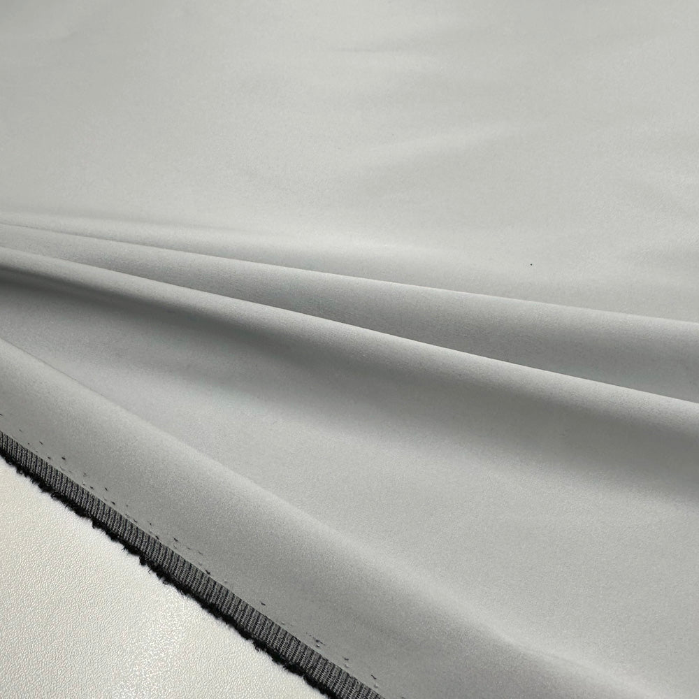 Tissu Satin Duchesse Stretch - Argent, Platina