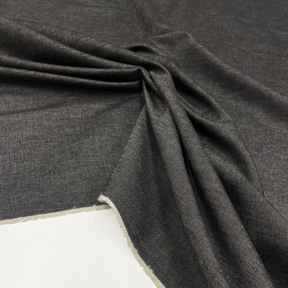 Tissu Denim Léger, Coton - Noir, Donato