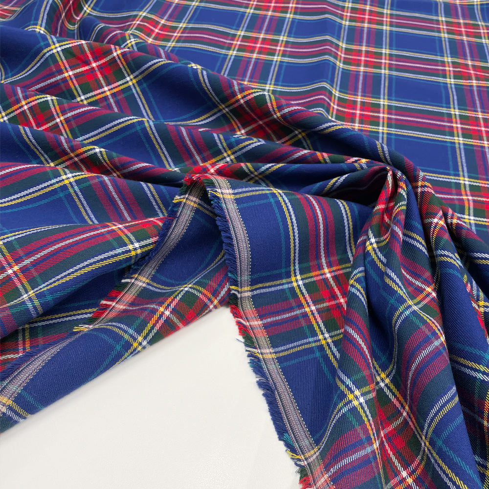Tissu Stretch, Viscose - Tartan, Ivano