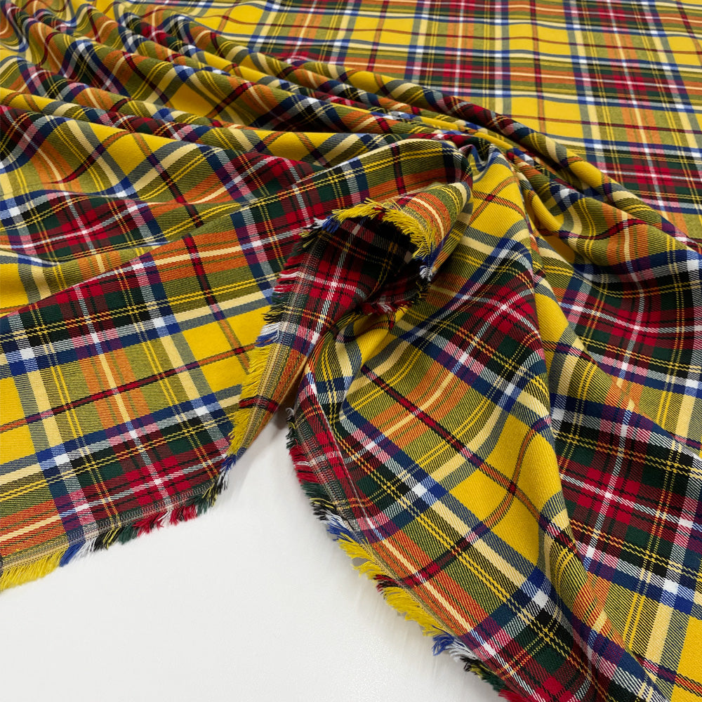 Tissu Stretch, Viscose - Tartan, Ivano