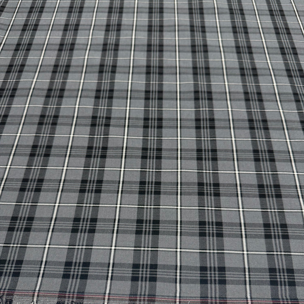Tissu Tailleur Stretch, Viscose - Tartan, Bruno