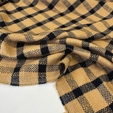 Tissu Tweed, Coton Viscose - Carreaux, Vivetta