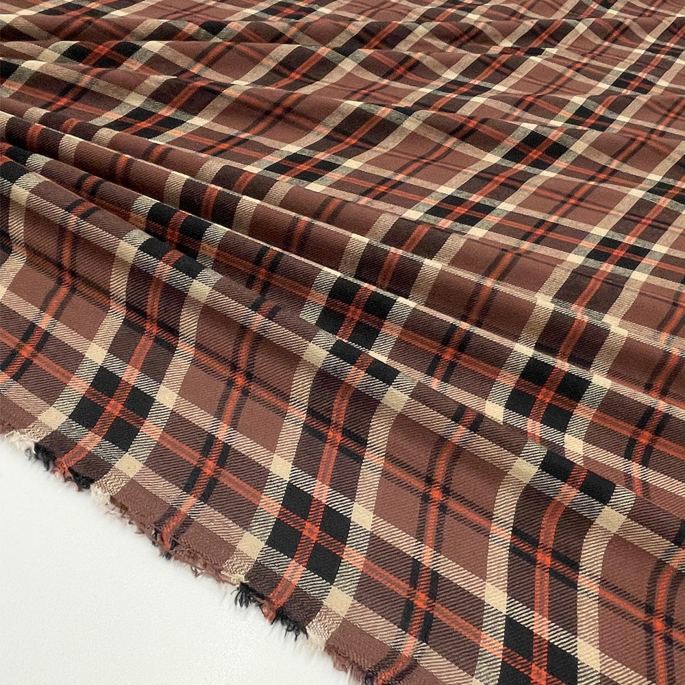 Tissu Twill, Viscose - Tartan, Jacopo
