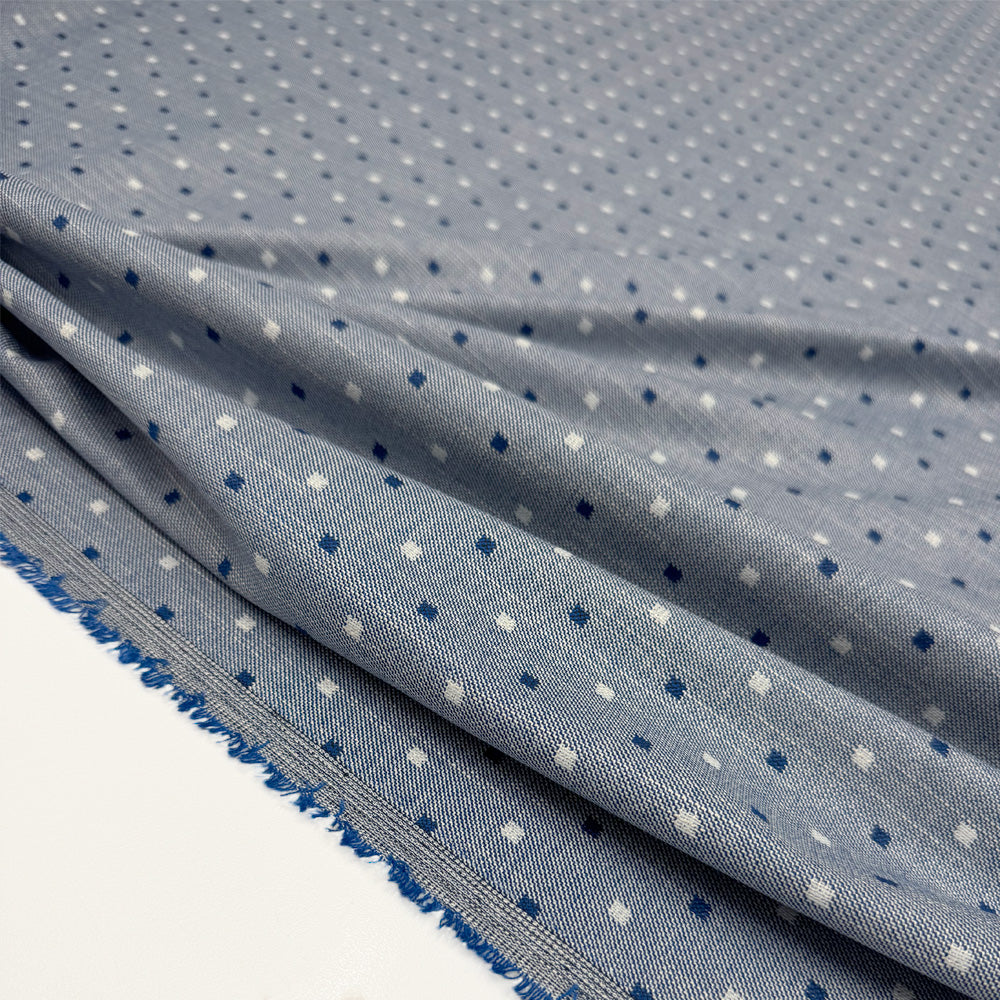 Tissu Tailleur Stretch, Viscose - Pois, Nove