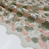 Tulle Brodé - Floral, Botanico