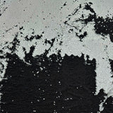 Tissu Lycra Brodé, Stretch Paillettes - Overlap Noir, Brillio