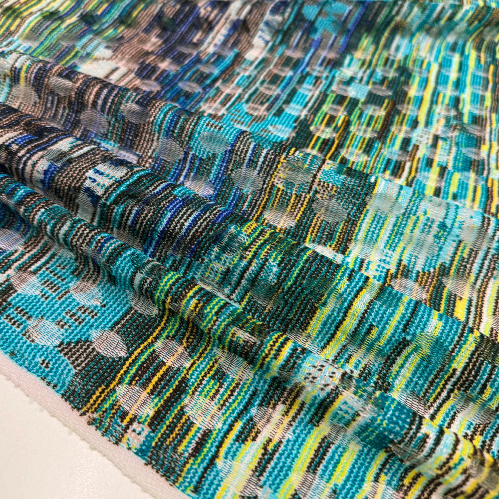 Tissu Maille Ajourée - Géométrique, Laguna