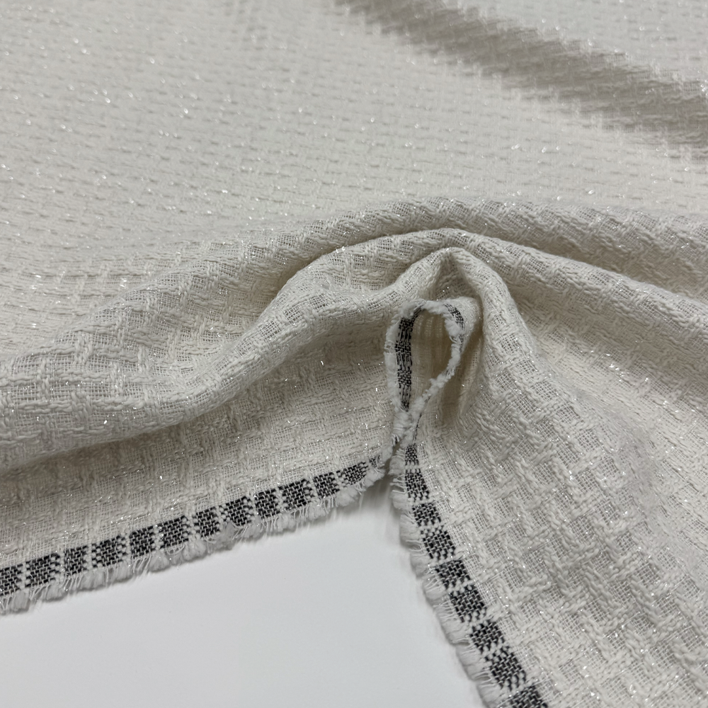 Tissu Tweed, Coton Viscose - Métallisé, Brera
