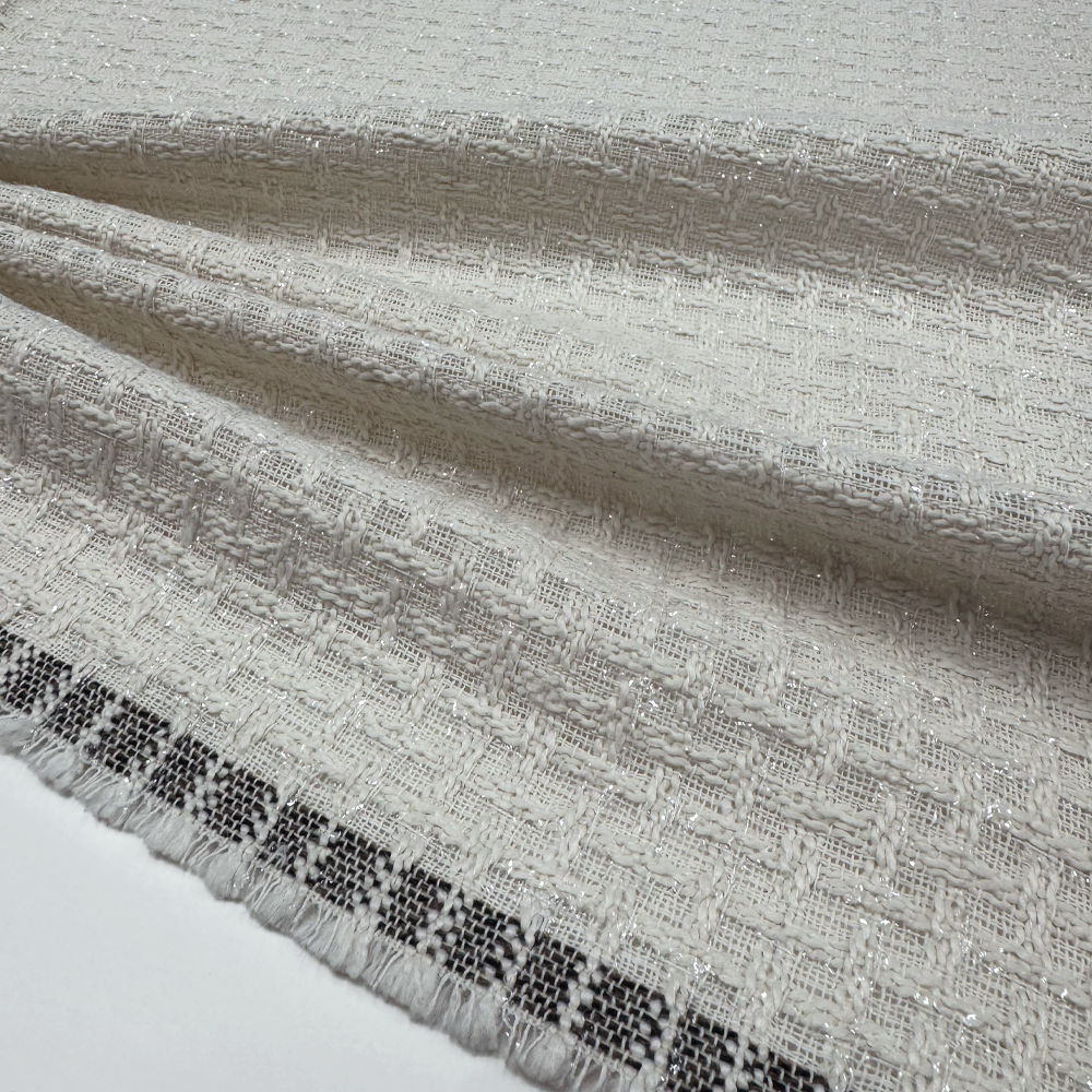 Tissu Tweed, Coton Viscose - Métallisé, Brera