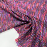 Tissu Tweed, Laine - Violet, Filomena
