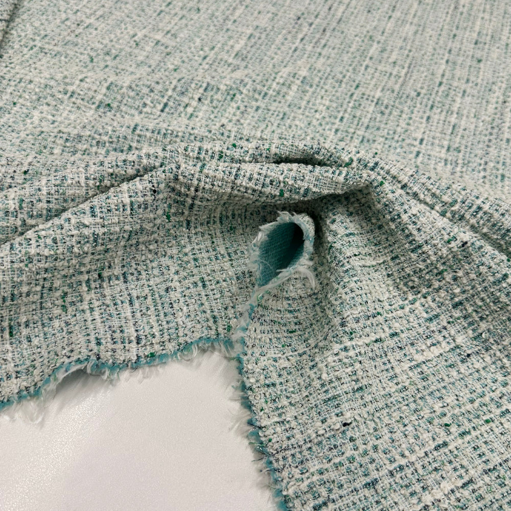 Tissu Maille Tweed, Polyester - Métallisé, Marelio