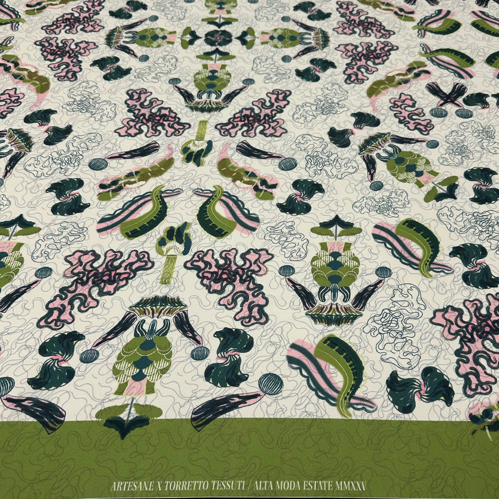 Tissu Twill Exclusif, Polyester Italien - Abstrait, Zoagli