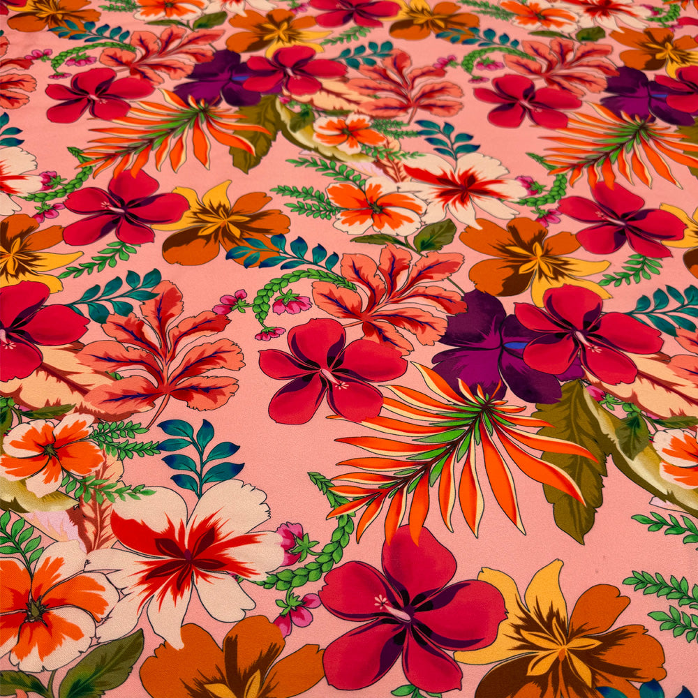 Tissu Rayonne - Floral Tropical, Esotico