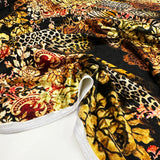 Tissu Velours Lisse, Stretch - Animalier Baroque, Donatelli