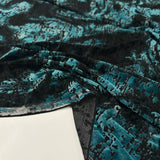 Tissu Velours Dévoré Stretch - Abstrait, Notelio