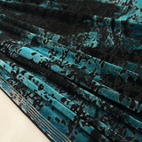 Tissu Velours Dévoré Stretch - Abstrait, Notelio