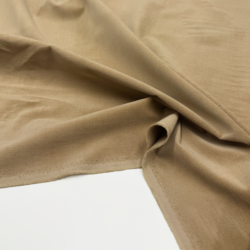 Tissu Velours Milleraies Stretch, Coton - Foresta
