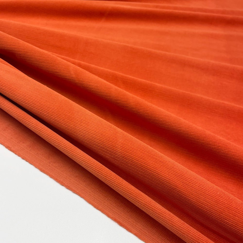 Tissu Velours Milleraies Stretch, Coton - Divers col, Foresta