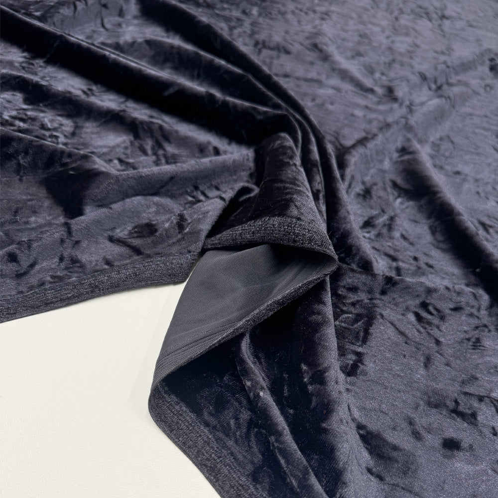 Tissu Velours Frappé Stretch - Divers col, Ombrapura