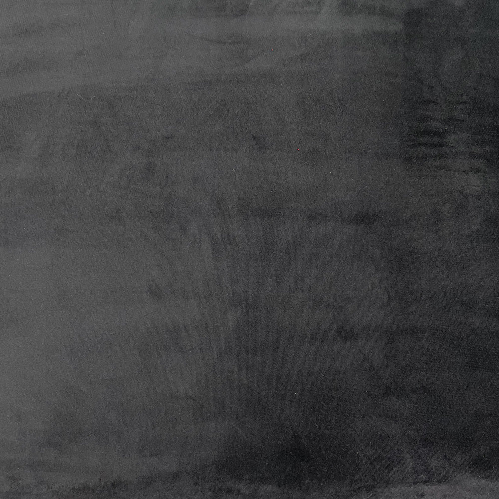 Tissu Velours Lisse, Stretch Thermocollé - Noir, Alberto
