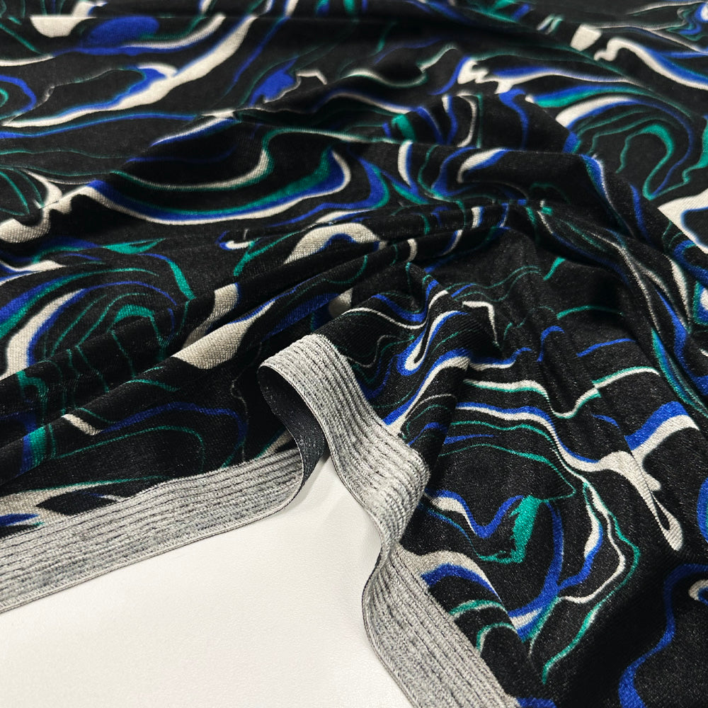Tissu Velours Lisse Stretch - Abstrait, Velario