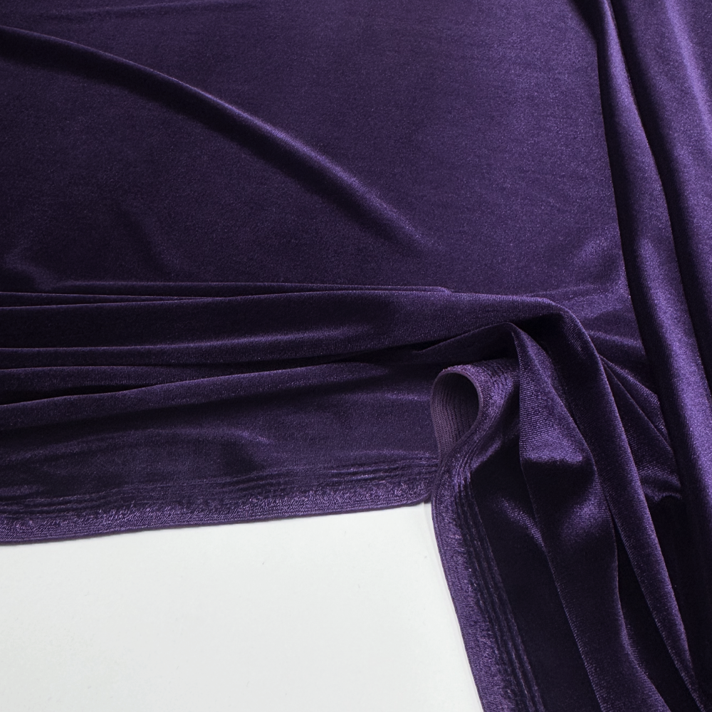 Tissu Maille Velours Stretch - Tetro