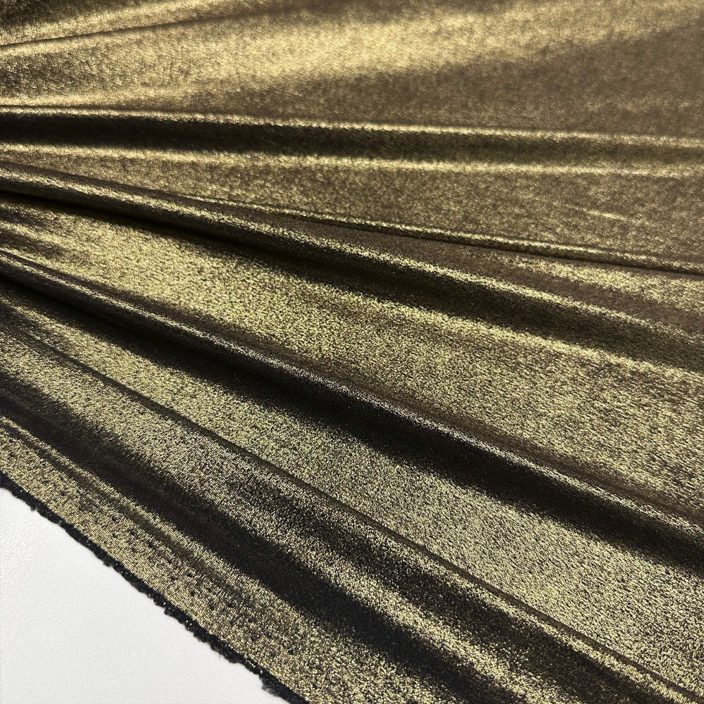 Tissu Maille Jersey - Métallisé Doré, Elmiro