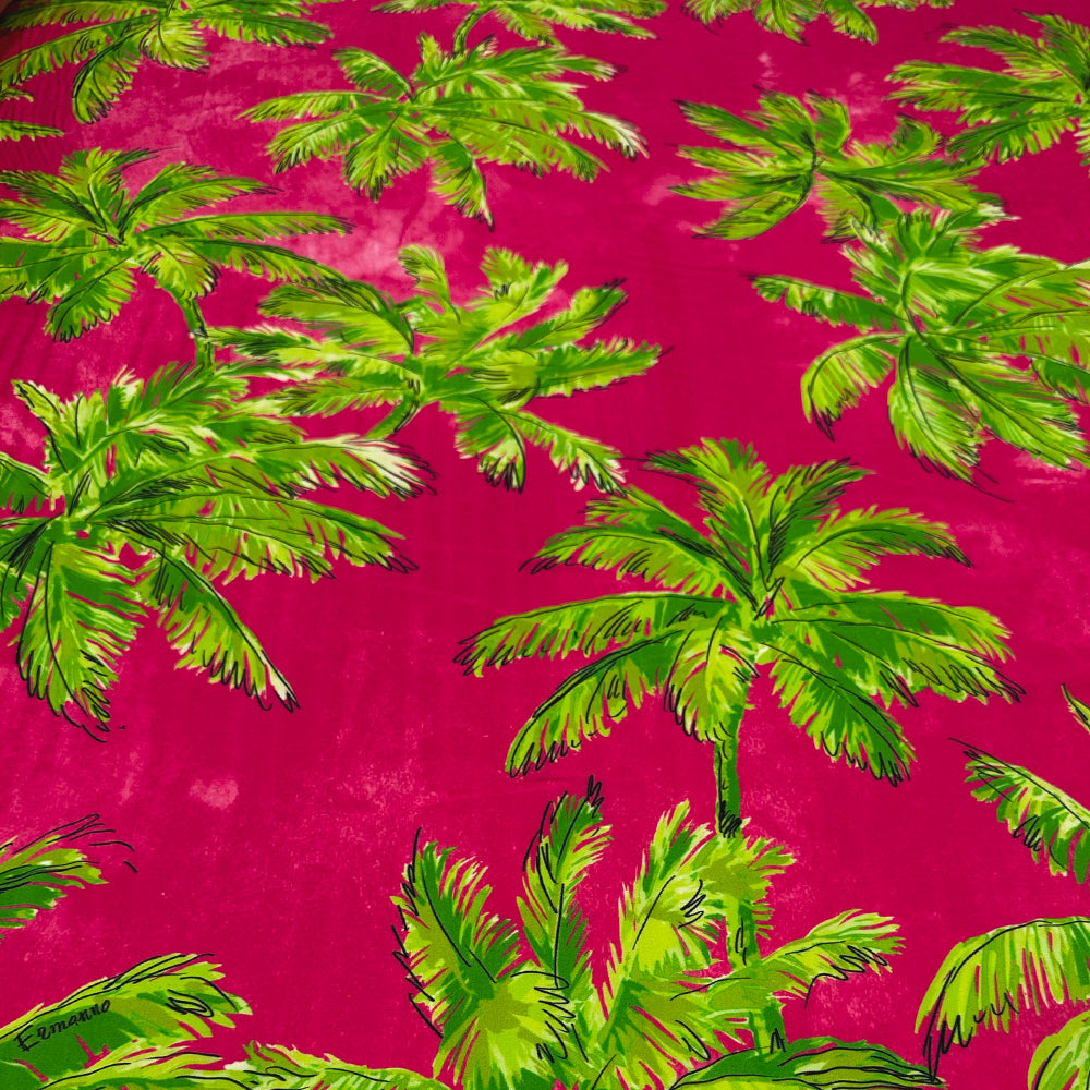 Tissu Satin, Viscose - Tropical, Palmarosa