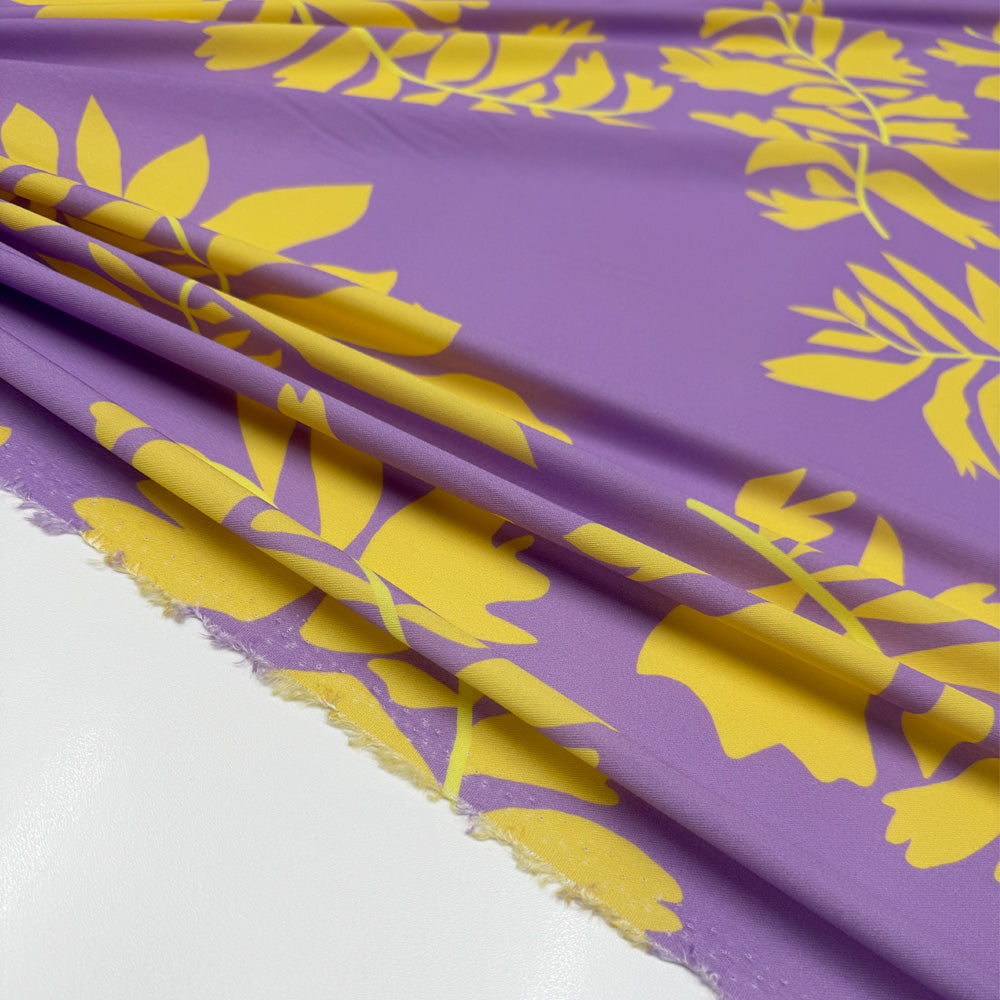 Tissu Twill Viscose - Floral, Palmetta