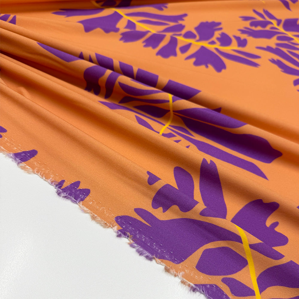 Tissu Twill Viscose - Floral, Palmetta