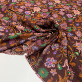 Tissu Crêpe, Viscose - Floral, Anemone