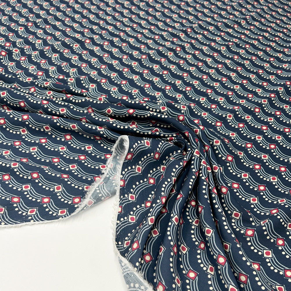 Tissu Crêpe, Viscose - Géométrique, Armonia