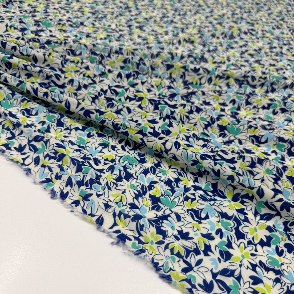Tissu Crêpe, Viscose - Floral, Campi