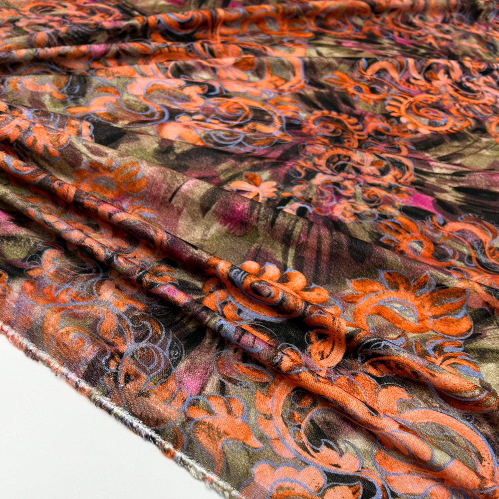 Tissu Viscose - Arancione